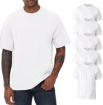 KEEPSHOWING Mens Cotton T Shirts Short Sleeve Crew Neck Basic T-Shirt Essentials Crewneck Cotton T-Shirts Tees for Men - Image 2