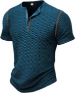 Men's Muscle T-Shirt Bodybuilding Gym Tee Short Sleeve Workout Shirts Fashion Shirt - Image 2