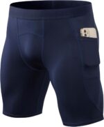 SPVISE Compression Shorts Men Spandex Sports Shorts Workout Running Gym Shorts Cool Dry Athletic Baselayer Underwear Pockets - Image 2