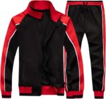 TOLOER Men's Activewear Full Zip Warm Tracksuit Sports Set Casual Sweat Suit - Image 2