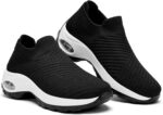 Walking Shoes Women Slip On Sock Sneakers Mesh Non Slip Shoes Air Cushion Platform Loafers - Image 2
