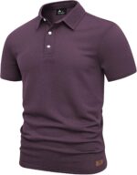 ZITY Mens Polo Shirts Short Sleeve Athletic Golf Polos Moisture Wicking Casual Polo Shirts for Men Jacquard Collared T Shirts - Image 2