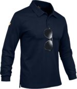 ZITY Men's Polo Shirts Tactical Lightweight Moisture Wicking Long Sleeve Golf Sports Performance Shirts Work Tee - Image 2